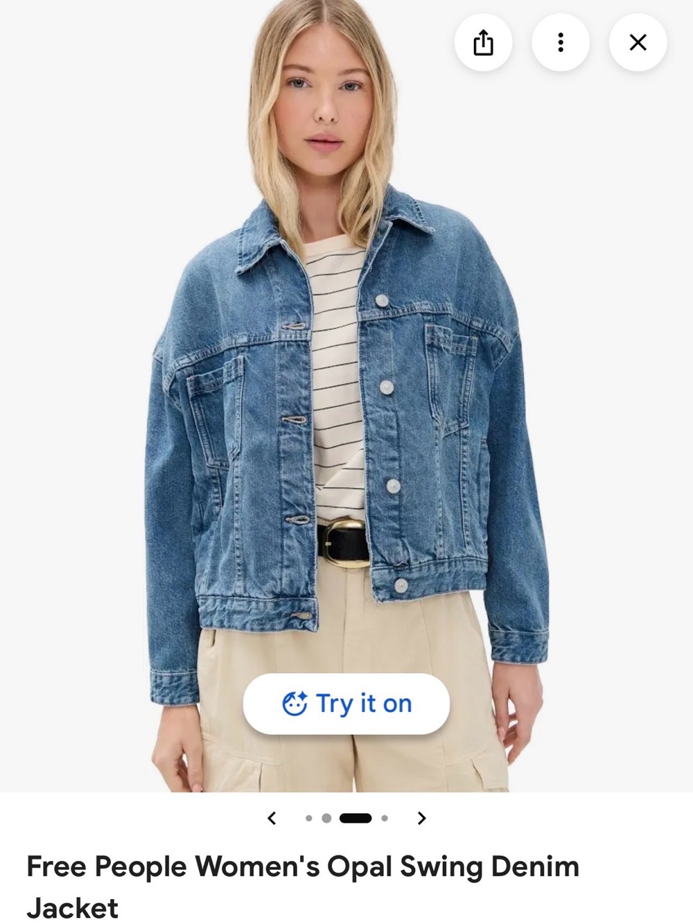We The Free Opal Swing Denim Jacket